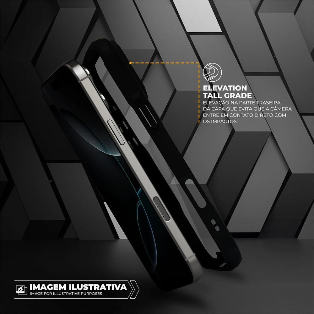 Capa case capinha para iPhone 16 Pro Max - Dual Shock Sense Preta - Gshield - 3