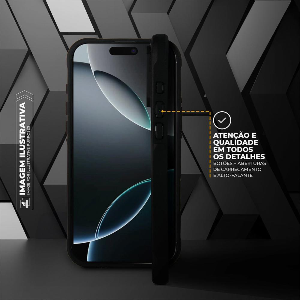 Capa case capinha para iPhone 16 - Dual Shock Sense Preta - Gshield - 5
