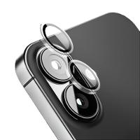 Protetor de Lente para iPhone 16 - Survivor - Transparente com molde aplicador - Frame para câmera - Gshield - 1