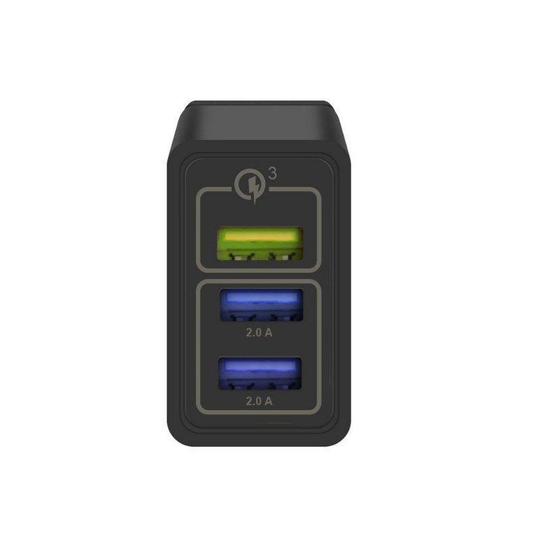 Presente Dia dos Pais - Carregador Turbo Triplo até 18W - Preto - Gshield - O 2º PELA METADE DO PREÇO - 4