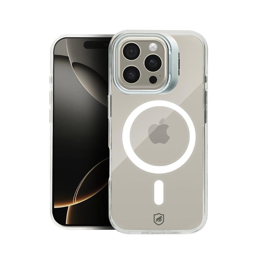 Capa case capinha para iPhone 16 Pro - MagSafe Crystal Armor Stand - NÃO AMARELA - Gshield - 1