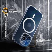 Capa case capinha para iPhone 16 Pro - MagSafe Crystal Armor Stand - NÃO AMARELA - Gshield - 5