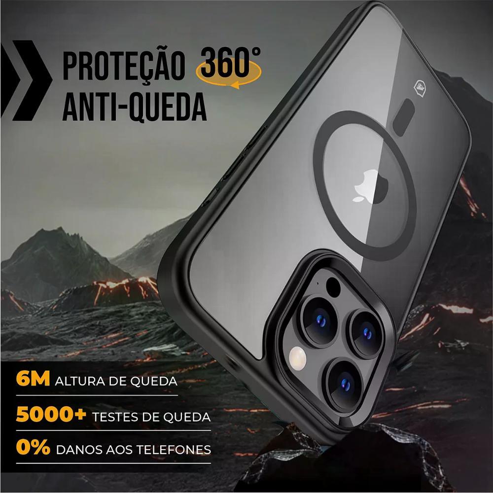 Capa case capinha MagSafe para iPhone 16E - Preta - Gshield - 4