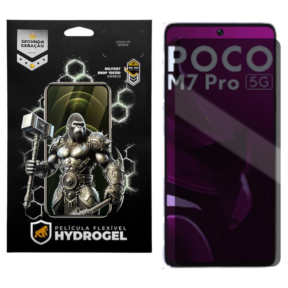 Película para Xiaomi Poco M7 Pro - Privacidade Hydrogel - Gshield - 1