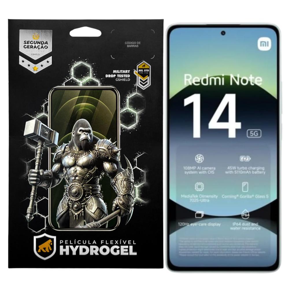 Película para Xiaomi Redmi Note 14 5G - Hydrogel Gamer Fosca - Gshield - 1