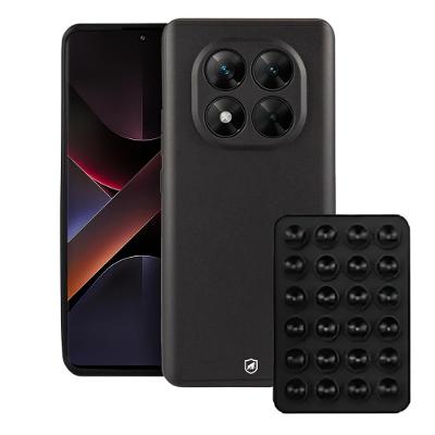 Kit Capa case capinha Silicon Veloz para  Xiaomi Poco X7 +  Ventosa - Preta - Gshield