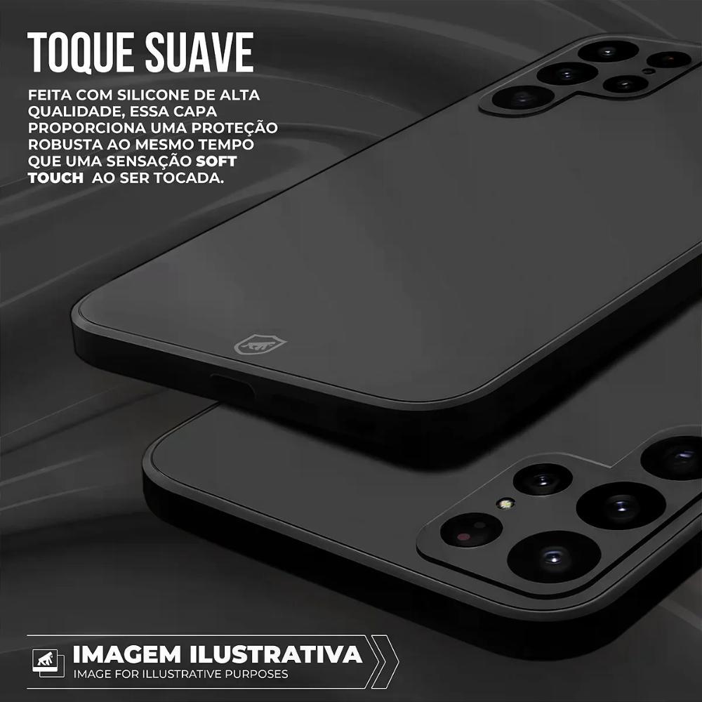 Capa case capinha para Samsung Galaxy A17 - Silicon Veloz - Preta - Gshield - 2