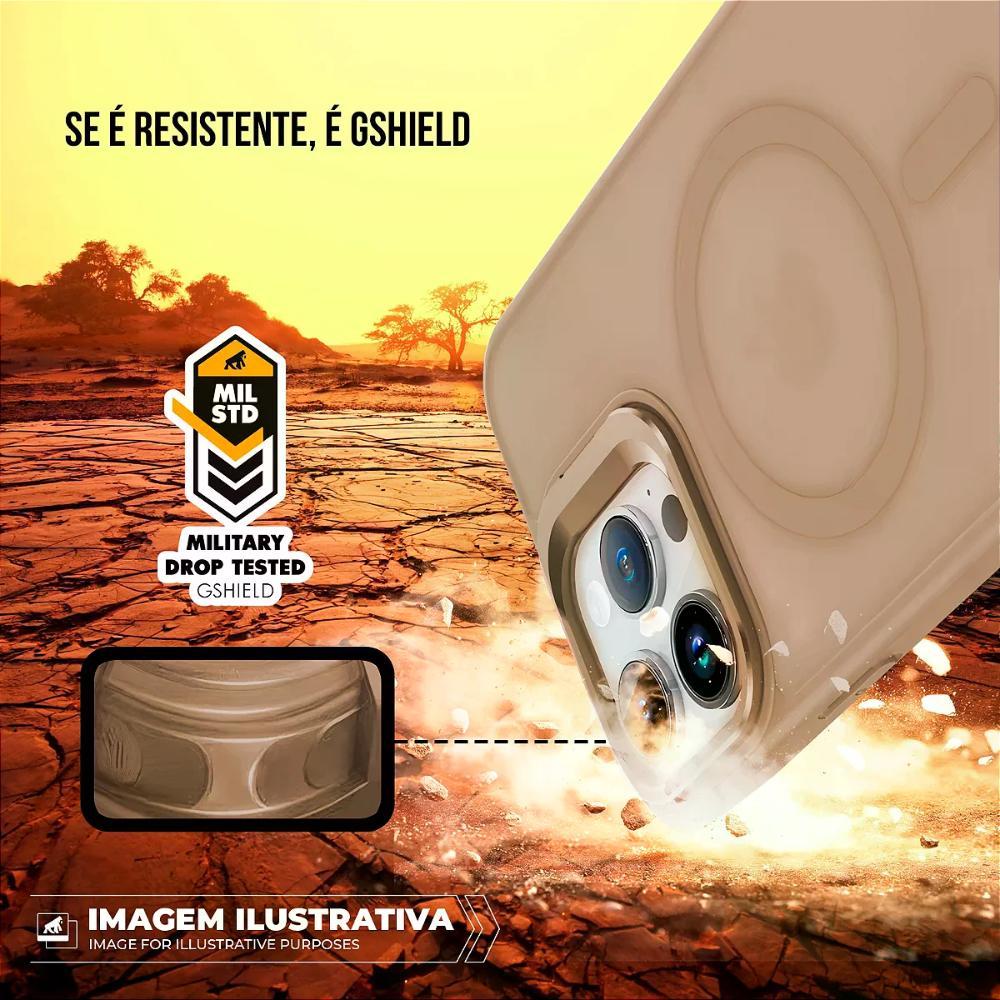 Capa case capinha para iPhone 17 Pro Max - MagSafe Titanium Desert - Gshield - 4
