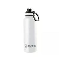 MagRing Garrafa Térmica 540ml Aço Inox com Suporte MagSafe - Mantém Fria 24h Quente 12h - Branca - 1