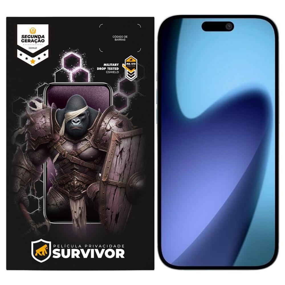 Película para iPhone 17 - Privacidade com Aplicador - Survivor - Gshield - 1