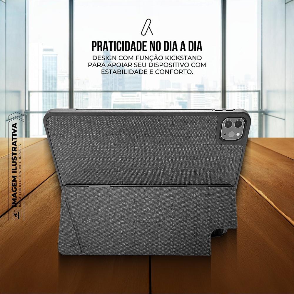 Capa case capinha para iPad de 10.9" e 11" com Teclado Touchpad, suporte - 3