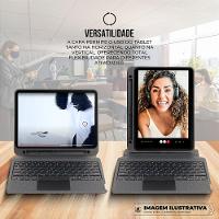 Capa case capinha para iPad de 10.9" e 11" com Teclado Touchpad, suporte - 7