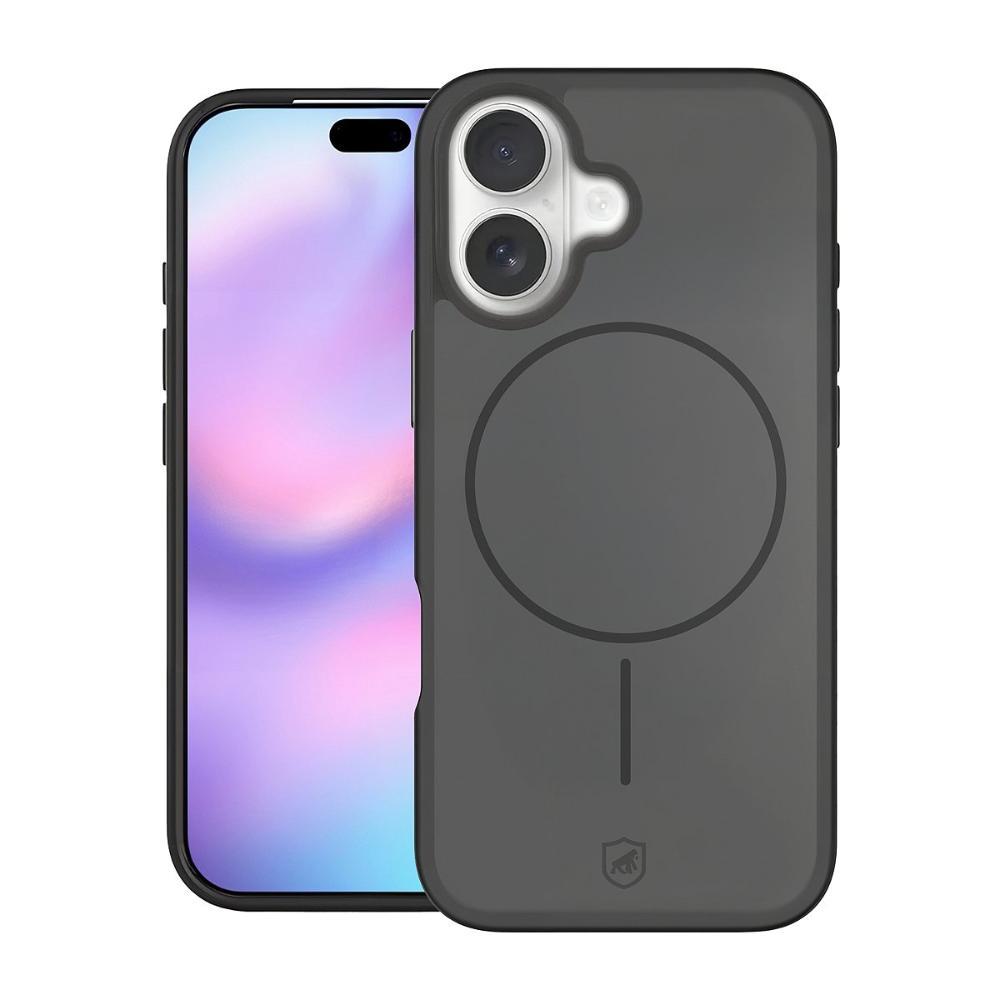 Capa case capinha para iPhone 17 - Magsafe Wave Fumê - Preta - Gshield - 1