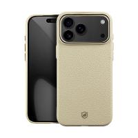 Capa case capinha para iPhone 17 Pro Max - Magsafe Tech Couro - Nature - Gshield - 1