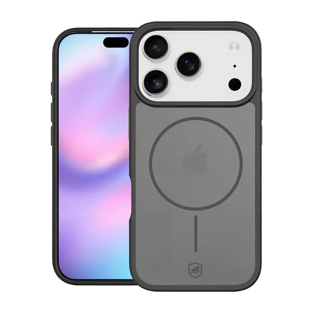 Capa case capinha para iPhone 17 Pro - Magsafe Wave Fumê - Preta - Gshield - 1