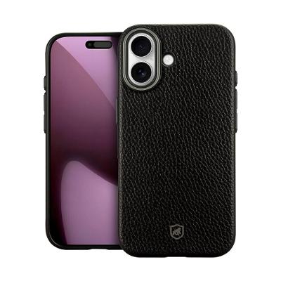Capa case capinha para iPhone 17 - Magsafe Tech Couro - Preta - Gshield