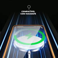 Capa case capinha para iPhone 17 Pro Max - Magsafe Tech Couro - Preta - Gshield - 5