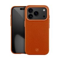 Capa case capinha para iPhone 17 Pro Max - Magsafe Tech Couro - Marrom - Gshield - 1