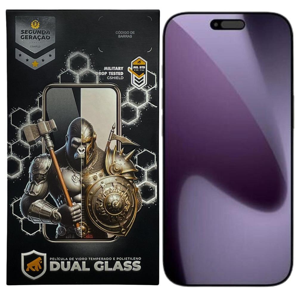 Película para iPhone 17 Pro Max - Dual Glass Preta - Gshield - 1