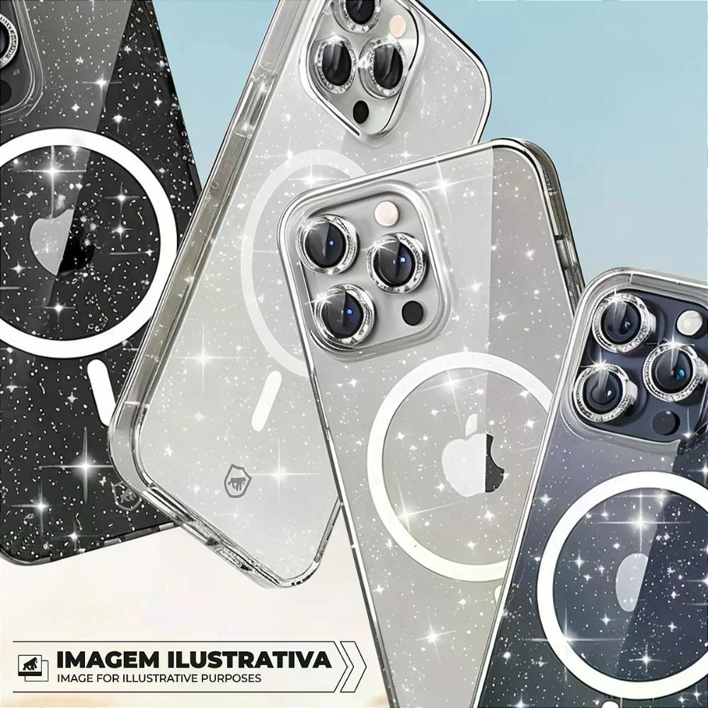 Capa case capinha para iPhone 17 Pro - MagSafe Glitter - Gshield - 4