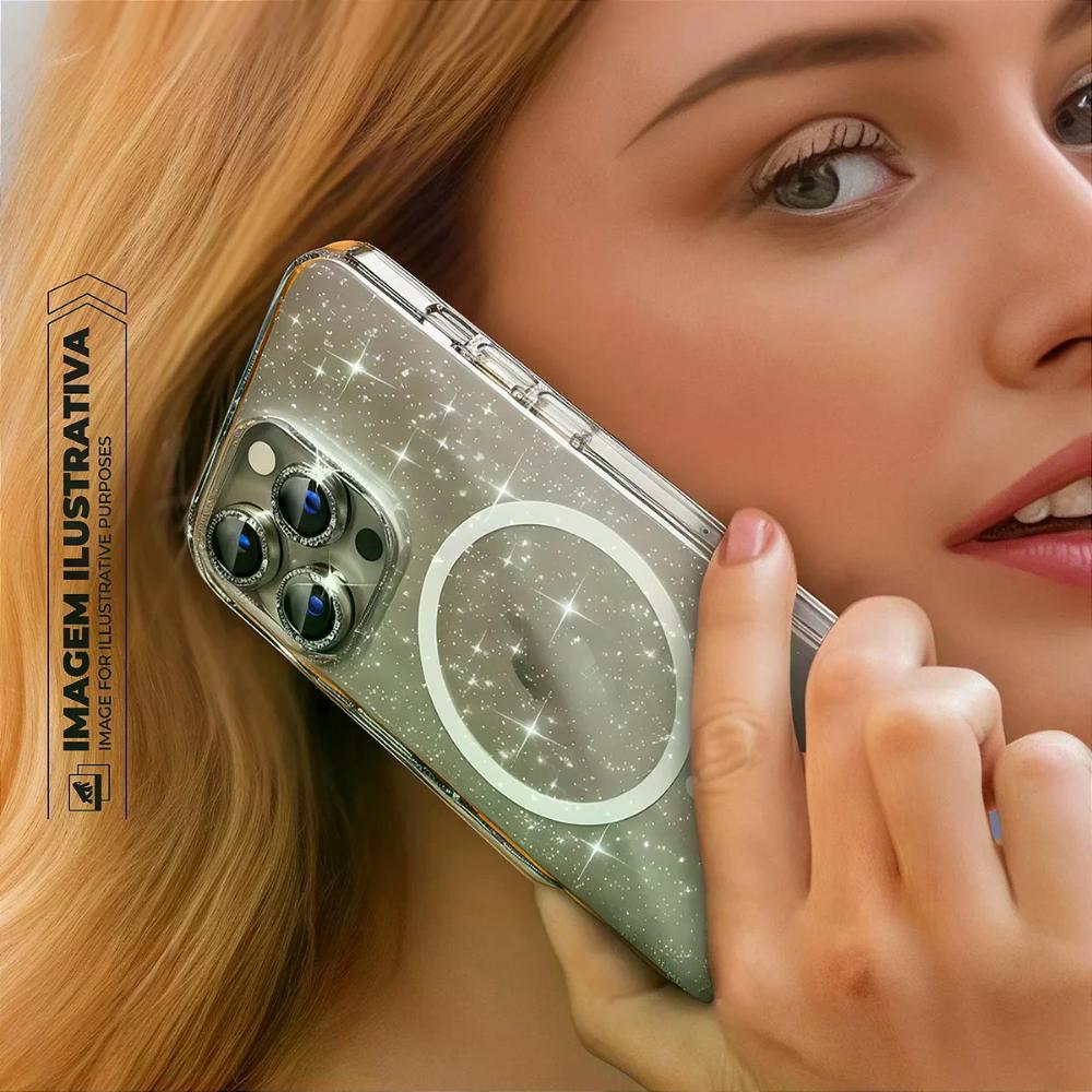 Capa case capinha para iPhone 17 Pro - MagSafe Glitter - Gshield - 8