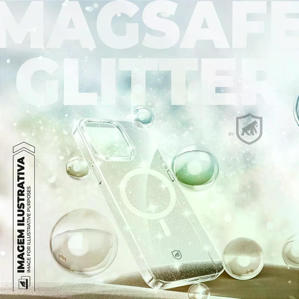 Capa case capinha para iPhone 17 Pro Max - MagSafe Glitter - Gshield - 7