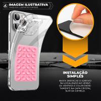Kit Capa case capinha Crystal Slim para iPhone 17 +  Ventosa - Rosa - Gshield