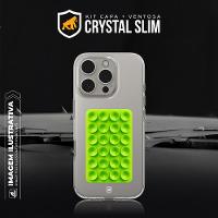 Kit Capa case capinha Crystal Slim para iphone 17 Air +  Ventosa - Verde - Gshield - 6