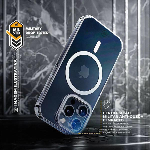Capa case capinha para iPhone 14 - MagSafe Crystal Armor Stand  Gshield - 5
