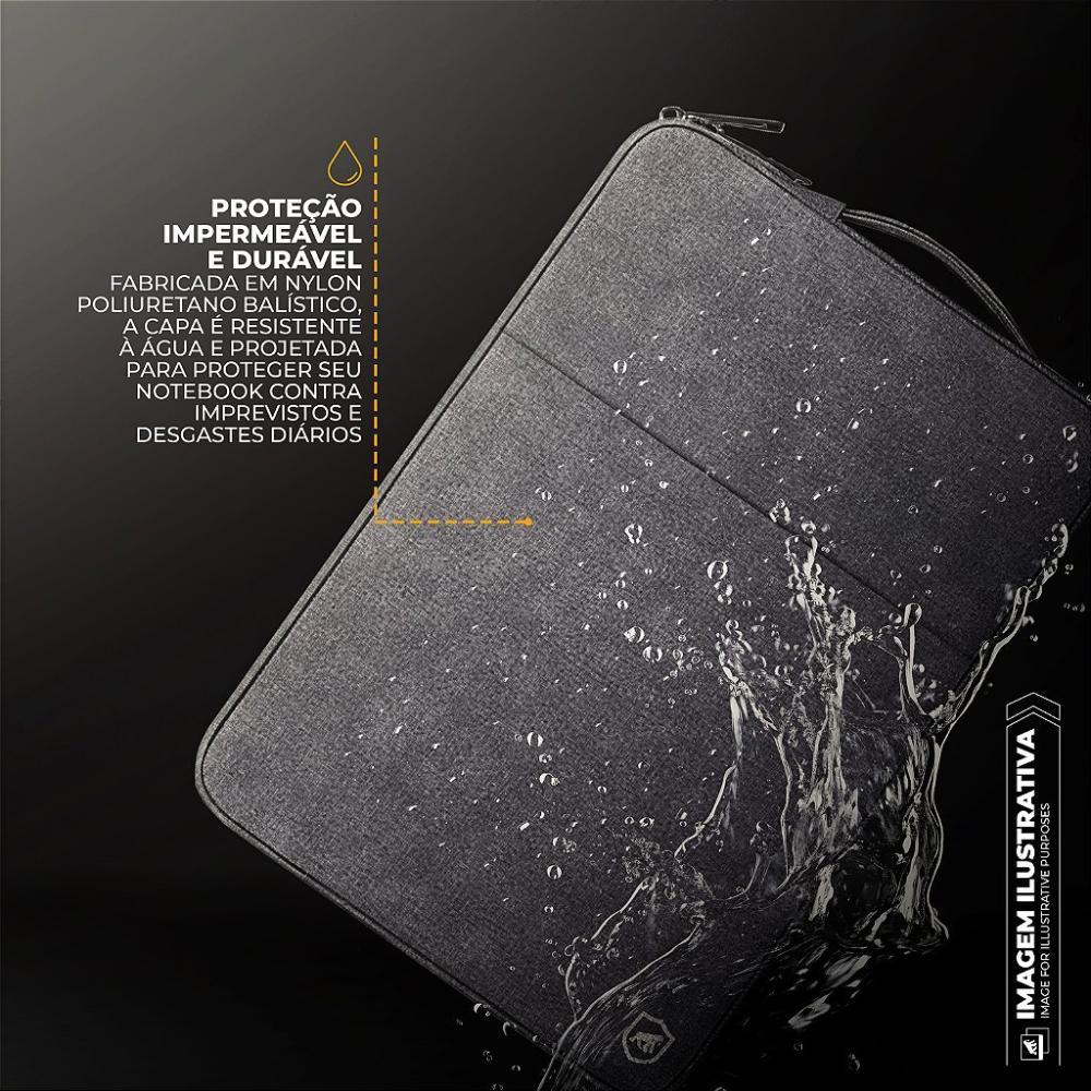 Capa case capinha para Notebook de 14 -15,6 Polegadas - Survivor - Cinza - Gshield - 3
