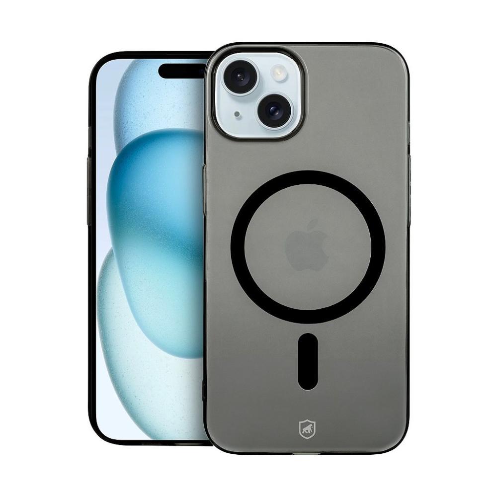 Capa case capinha para iPhone 15 - Crystal Slim Magsafe Dark - Gshield - 1