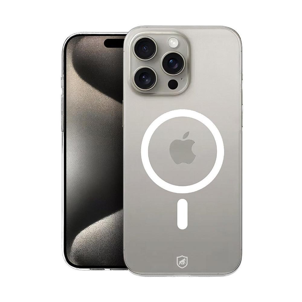 Capa case capinha para iPhone 15 Pro Max Crystal Slim Magsafe NÃO AMARELA - 1