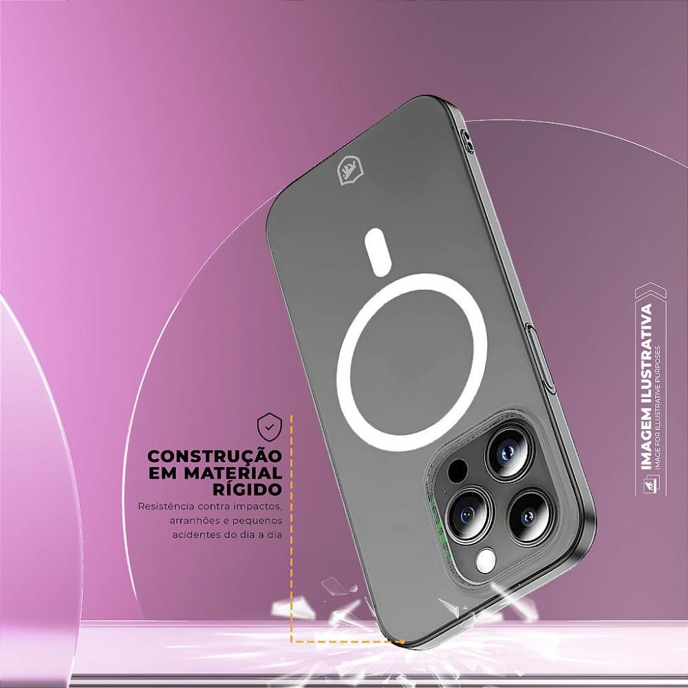 Capa case capinha para iPhone 15 Pro Max Crystal Slim Magsafe NÃO AMARELA - 7