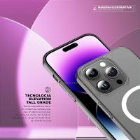 Capa case capinha para iPhone 15 Pro Max Crystal Slim Magsafe NÃO AMARELA - 5