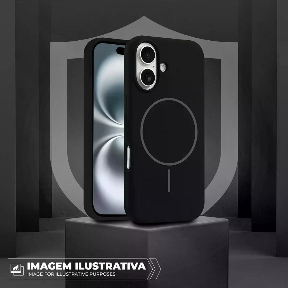 Capa case capinha para iPhone 17 - Silicon Liquid Magsafe - Desert - Gshield - 5
