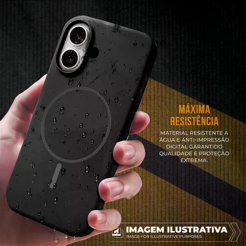 Capa case capinha para iPhone 17 - Silicon Liquid Magsafe - Preta - Gshield - 4