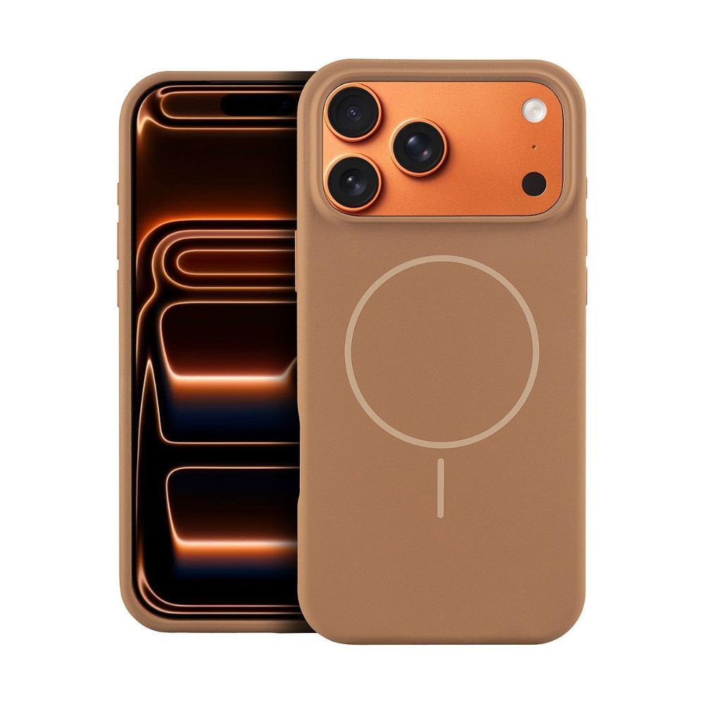 Capa case capinha para iPhone 17 Pro Max - Silicon Liquid Magsafe - Desert - Gshield - 1