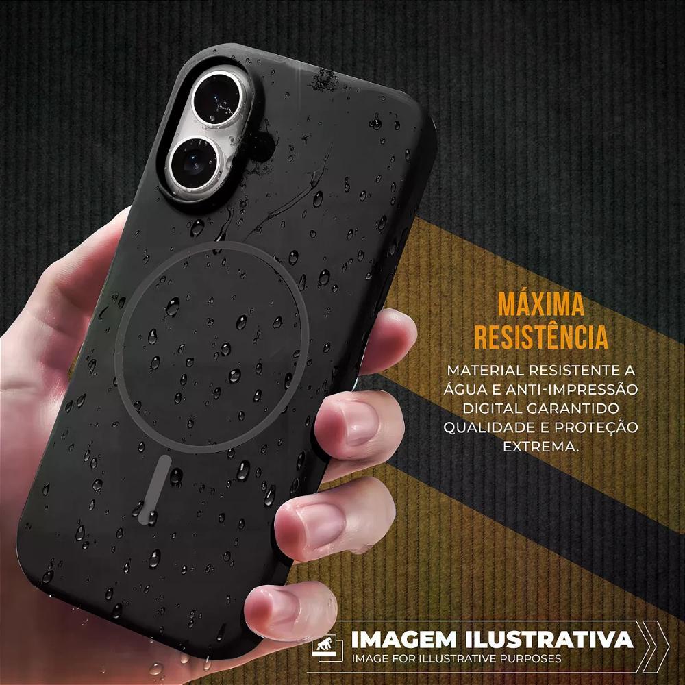 Capa case capinha para iPhone 17 Pro Max - Silicon Liquid Magsafe - Desert - Gshield - 4