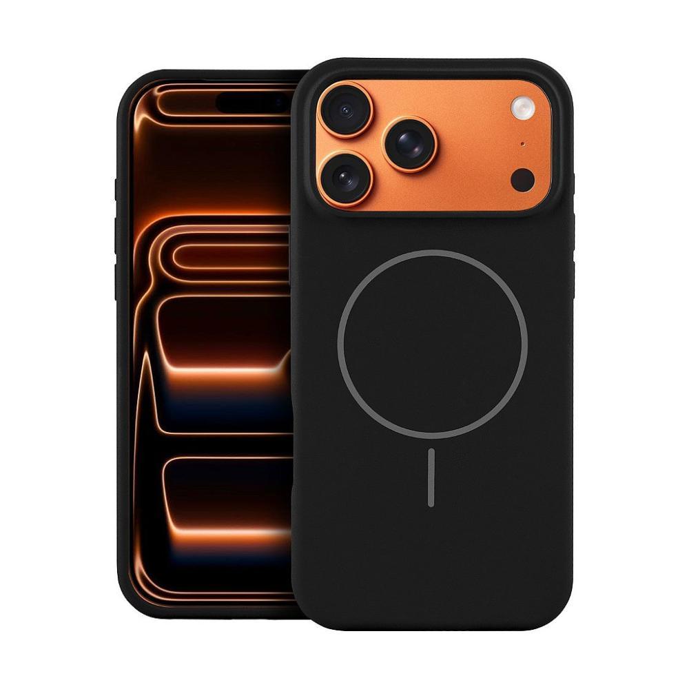 Capa case capinha para iPhone 17 Pro Max - Silicon Liquid Magsafe - Preta - Gshield - 1