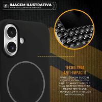 Capa case capinha para iPhone 17 Pro Max - Silicon Liquid Magsafe - Preta - Gshield - 2