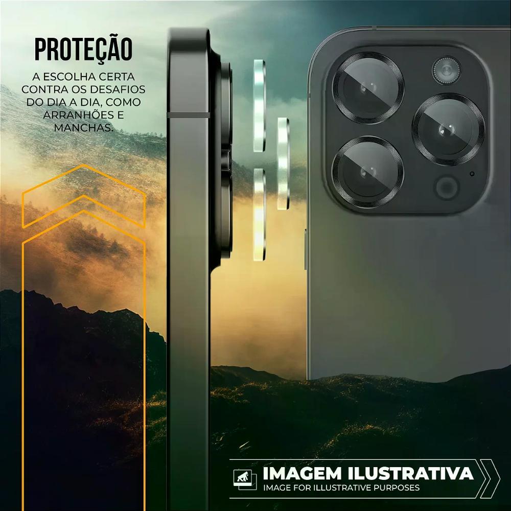 Protetor de Lente para iPhone Air - Survivor - Transparente com molde aplicador - Frame para câmera - Gshield - 3