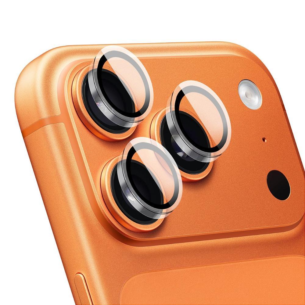 Protetor de Lente para iPhone 17 Pro Max - Survivor - Transparente com molde aplicador - Frame para câmera - Gshield - 1