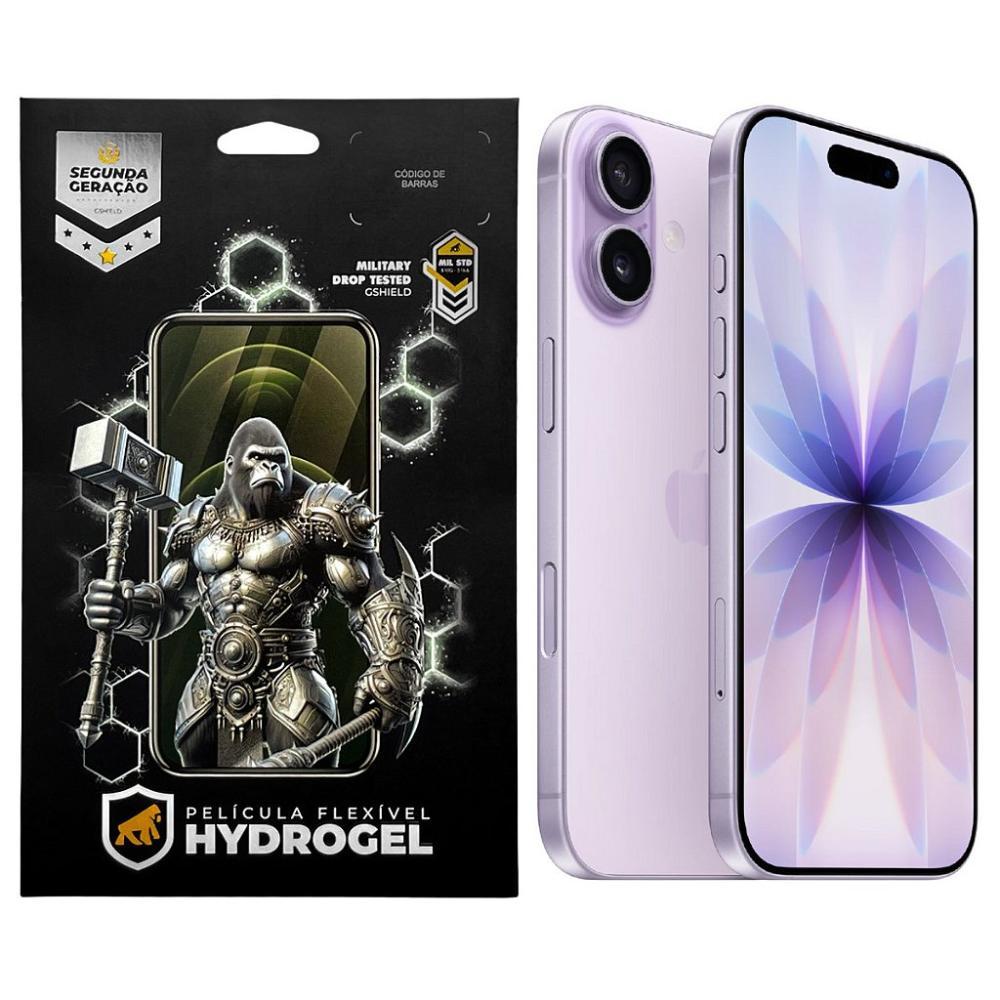 Kit Película Hydrogel HD Frontal + Traseira para iPhone 17 - Proteção Completa - Gshield - 1