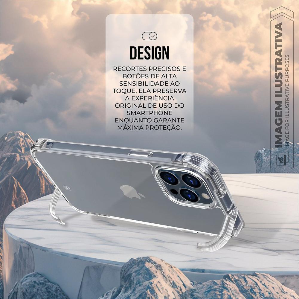 Capa case capinha para iPhone 17 Pro Max - Lybrid - Preta - Gshield - 3