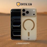 Capa case capinha para iphone 17 Pro - Magsafe Crystal Slim Cloud - NÃO AMARELA - Desert - Gshield - 5