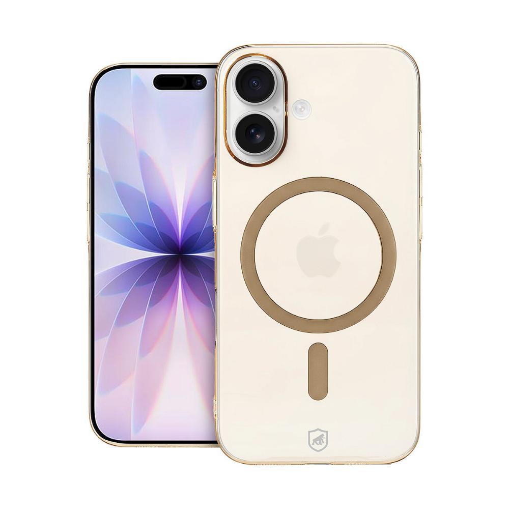 Capa case capinha para iPhone 17 - Crystal Slim Magsafe - NÃO AMARELA - Desert - Gshield - 1