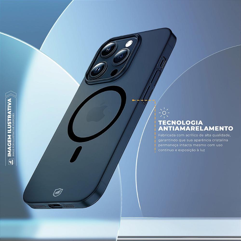 Capa case capinha para iPhone 17 - Crystal Slim Magsafe - NÃO AMARELA - Desert - Gshield - 2