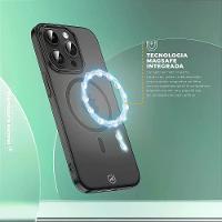 Capa case capinha para iPhone 17 Pro - Crystal Slim Magsafe - NÃO AMARELA - Titanium - Gshield - 3