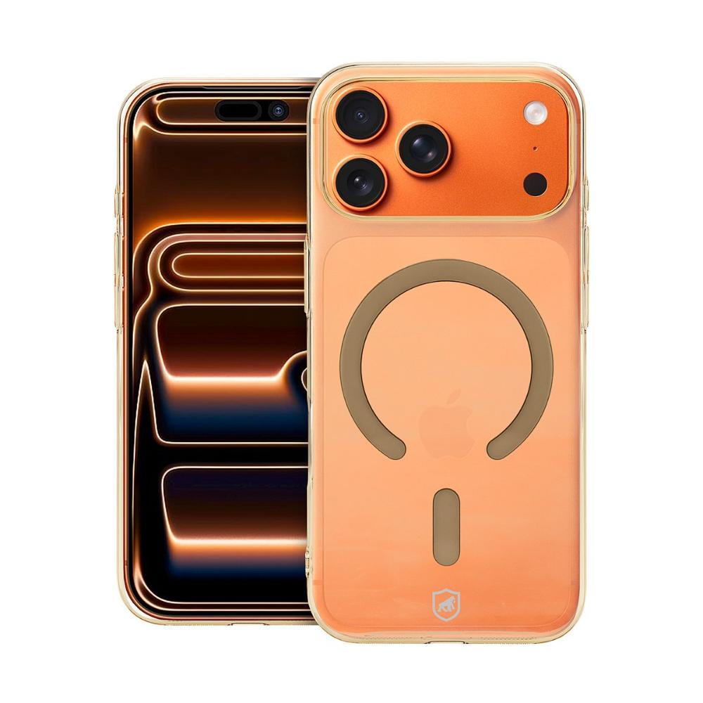 Capa case capinha para iPhone 17 Pro Max - Crystal Slim Magsafe - NÃO AMARELA - Desert - Gshield - 1