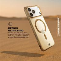 Capa case capinha para iPhone 17 Pro Max - Crystal Slim Magsafe - NÃO AMARELA - Desert - Gshield - 3